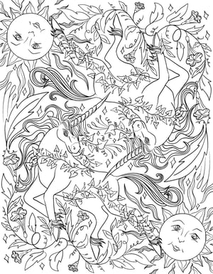 Familiar Magic Coloring Book PREORDER