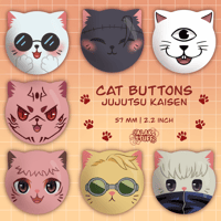 Image 1 of Jujutsu Kaisen Cats buttons