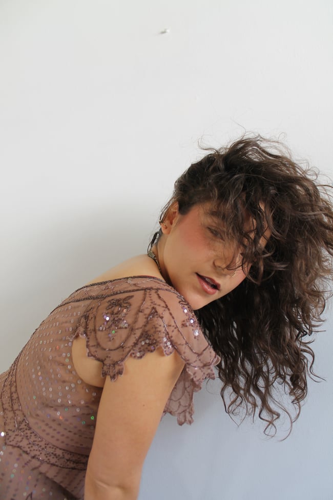 Y2K Monsoon Sequin Top