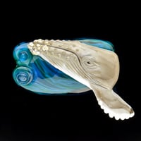 Image 1 of XXXL. Olympia - Humpback Whale - Flamework Sculpture
