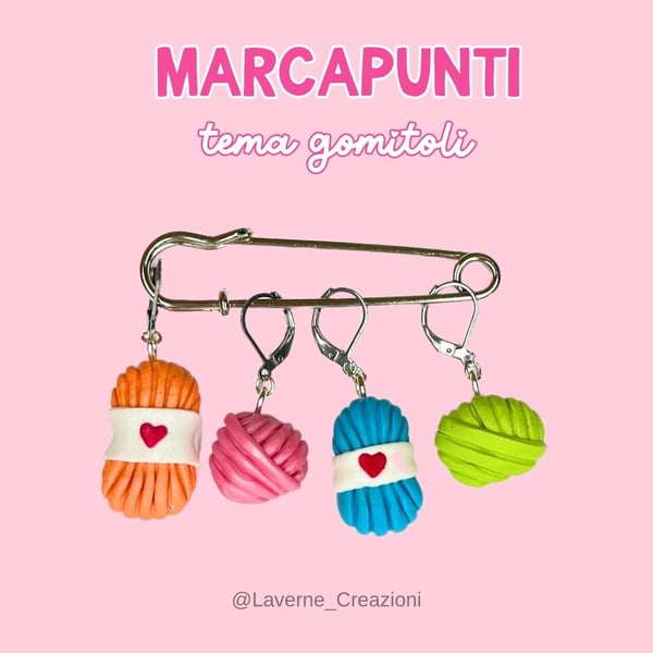 Image of 🧶 Marcapunti apribili gomitoli 🧶