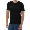 Tre Cime di Lavaredo PULSE T-shirt in Cotone Organico Unisex Nero / white