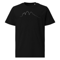 Image 1 of Tre Cime di Lavaredo PULSE T-shirt in Cotone Organico Unisex Nero / white