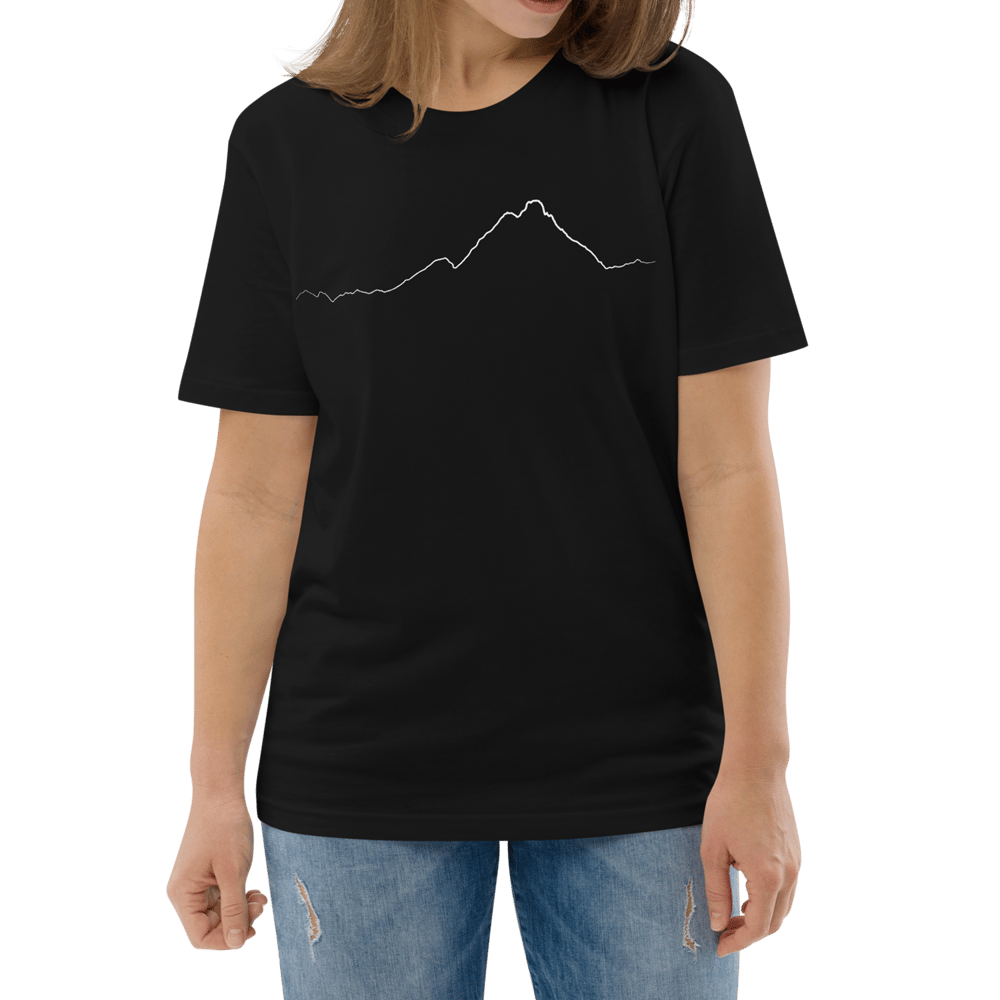 Cervino PULSE T-shirt in Cotone Organico Unisex Nero / white