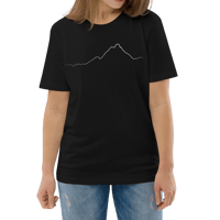 Image 4 of Cervino PULSE T-shirt in Cotone Organico Unisex Nero / white