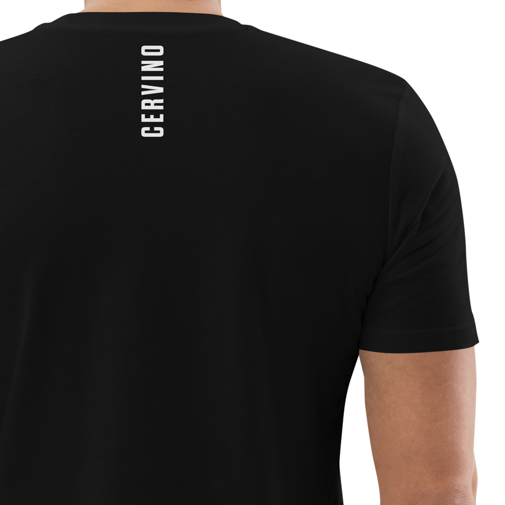 Cervino PULSE T-shirt in Cotone Organico Unisex Nero / white