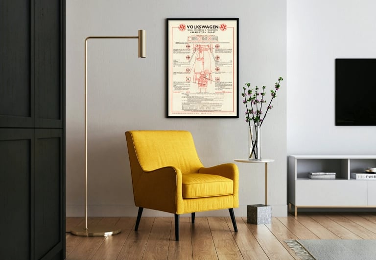 Image of Lubrication Chart poster 420 x 594mm