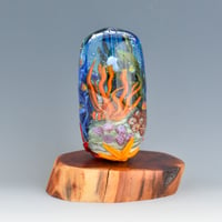 Image 1 of XXXXL. Tropical Coral Reef Aquarium Sculpture Bead - Flameworked Glass