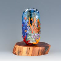 Image 2 of XXXXL. Tropical Coral Reef Aquarium Sculpture Bead - Flameworked Glass