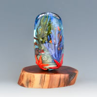 Image 4 of XXXXL. Tropical Coral Reef Aquarium Sculpture Bead - Flameworked Glass