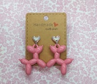 Balloon Dog Drop Earrings