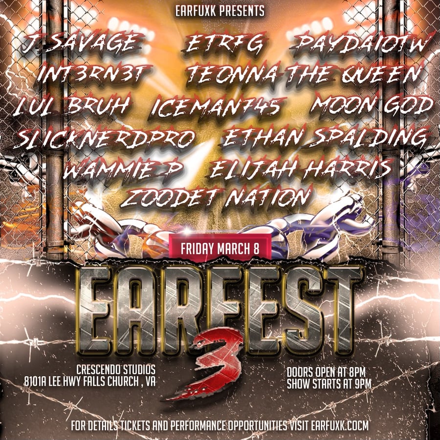 Image of EARFEST 3 MARCH 8TH