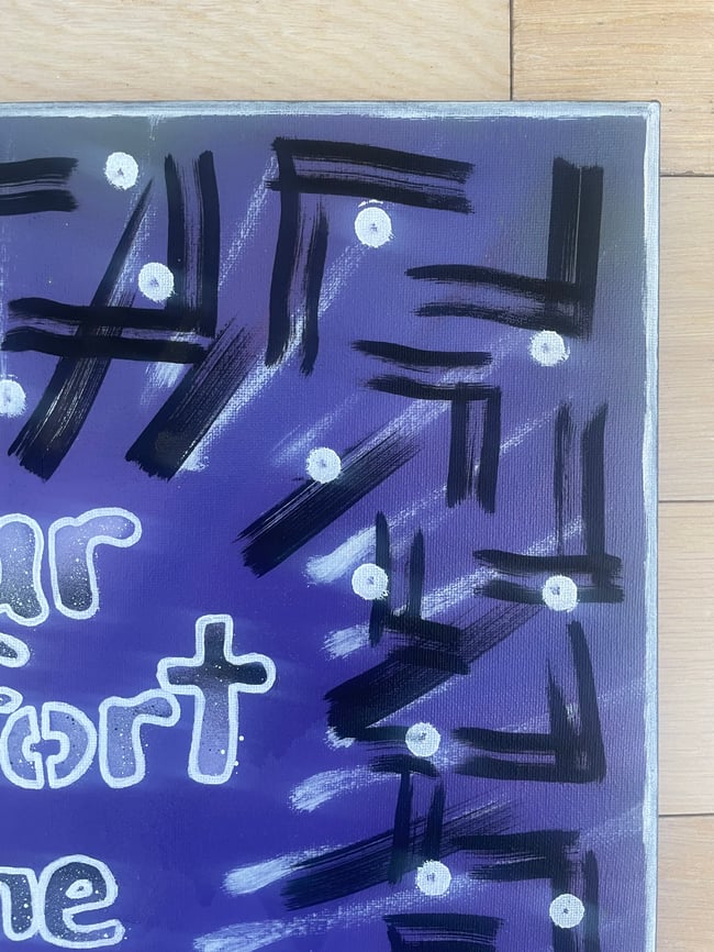 #3 - 16” x 20” / Canvas Original / Your Comfort Zone Will….