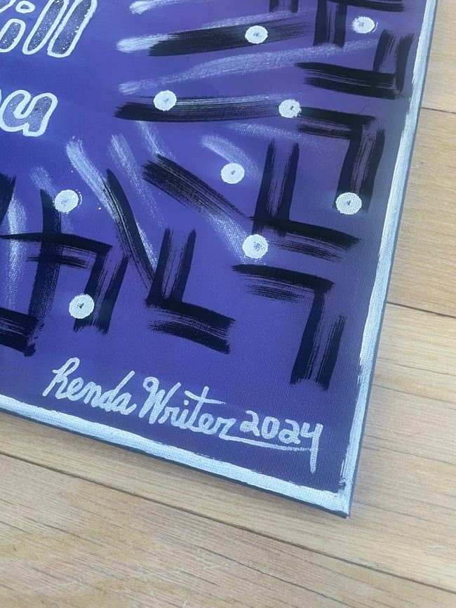 #3 - 16” x 20” / Canvas Original / Your Comfort Zone Will….