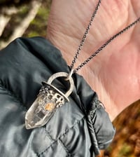 Image 3 of Tibetan Quartz Crystal Point Necklace