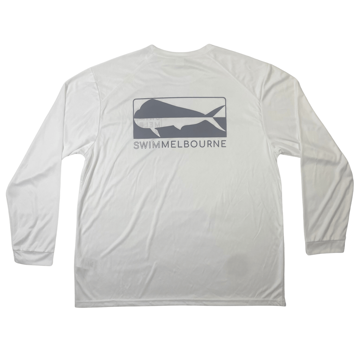 Swim Melbourne Masters SPF 50 Long Sleeve (White/Navy) Swim Melbourne Masters