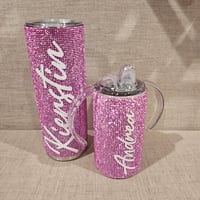 Image 1 of Mommy and Me Bling Tumblers 