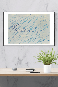 Image 3 of Cy Twombly - Untitled Roman Note 18, Fine Art Giclee Print, Abstract Poster