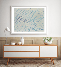 Image 4 of Cy Twombly - Untitled Roman Note 18, Fine Art Giclee Print, Abstract Poster