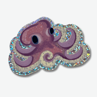 Image 1 of Glittery Octopus Sticker