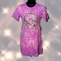 XL Bleach Splatter Pentacle Tee Dress