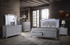 Light Grey and Silver Bed Set 