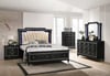 Glossy Black Bed Set 