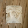 Large beige Posie bow // Posie Collection