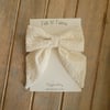 Medium beige Posie bow // Posie Collection