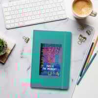 Image 1 of Time Is Now Hardcover Journal (Black, Blue, Turquoise, Gray, Lime)