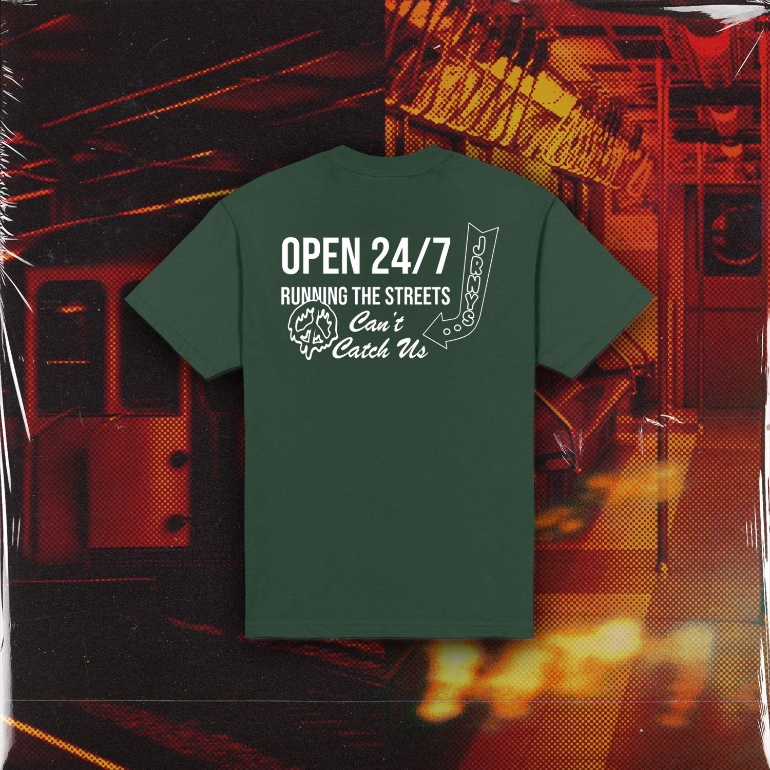 Image of OPEN 24/7 tee - Pine green “PRE SALE”