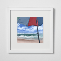 Image 4 of Umbrella on Cape Canaveral Beach -Fine Art Print