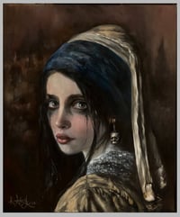 Image 2 of "Girl with a skull earring" Limited edition print