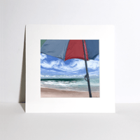 Image 2 of Umbrella on Cape Canaveral Beach -Fine Art Print