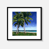 Image 3 of Palm Trees on Miami Beach-Fine Art Print