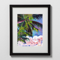 Image 3 of Palm Tree and Clouds-Fine Art Print