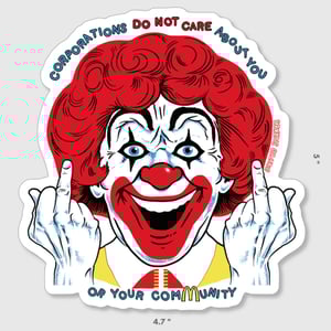 Image of RONALD GIANT STICKER