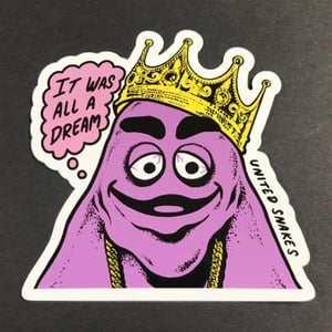 Image of NOTORIOUS GRIMACE STICKER