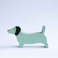 Image 1 of TECKEL FIGURINE - A030 TOTAL GREEN (PERSONALIZED)