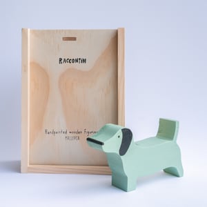 Image of TECKEL FIGURINE - A030 TOTAL GREEN (PERSONALIZED)