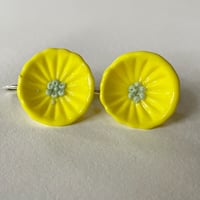 Image 1 of Daisy Earrings - Bright Yellow