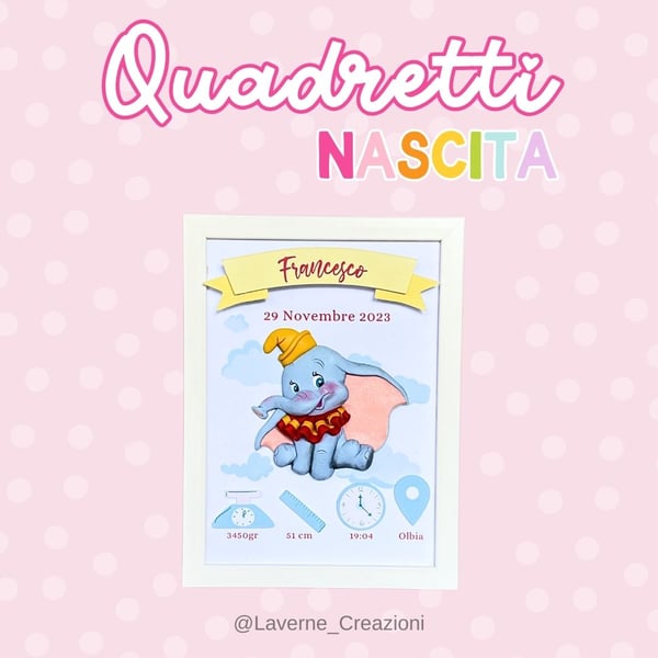 Image of 🌈 Quadretti Nascita 