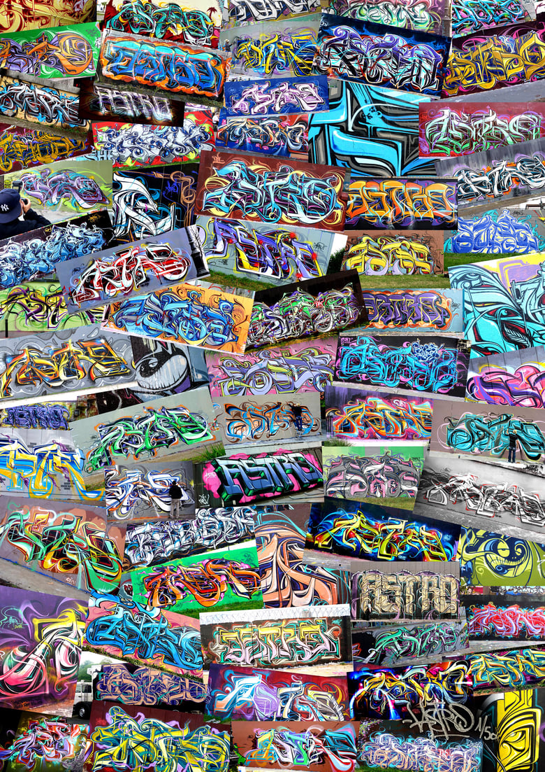 Image of Astro Graffiti patch work 2024