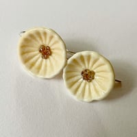Image 1 of Ivory Daisy Earrings