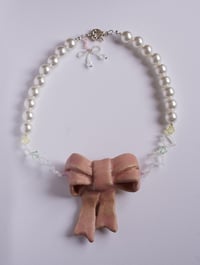 Image 2 of Coquette Bow Necklace X Mateu-lo