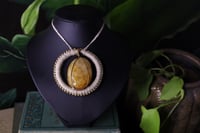 Image 1 of Natural hemp cord golden healer necklace