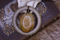 Image 2 of Natural hemp cord golden healer necklace