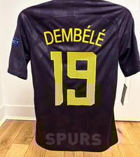 Image 3 of Brand New Tottenham "DEMBELE 19" 2017/18 UCL Third Shirt, S