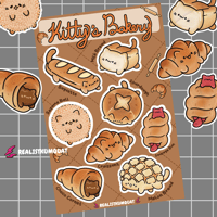 Image 1 of Kitty Bakery Sticker Sheet