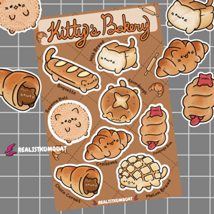 Image of Kitty Bakery Sticker Sheet